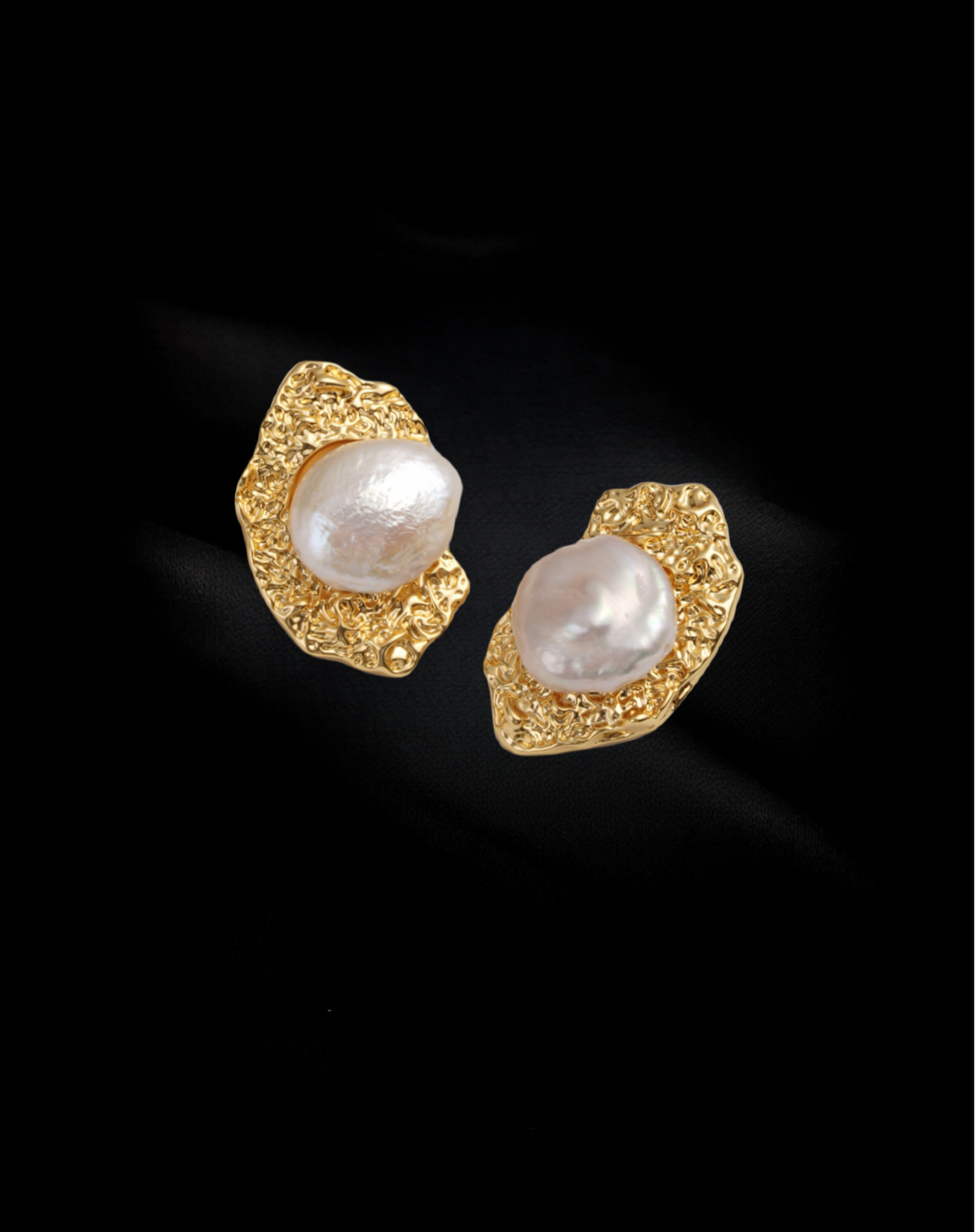 Bold Baroque Pearl Statement Earrings