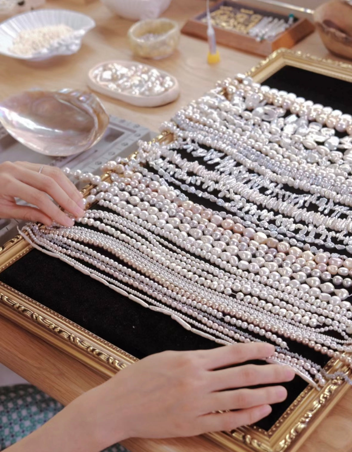 Premium Pearl Necklace DIY