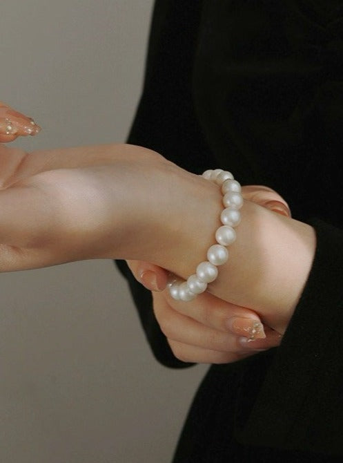 9mm Freshwater Pearl Elastic Bracelet